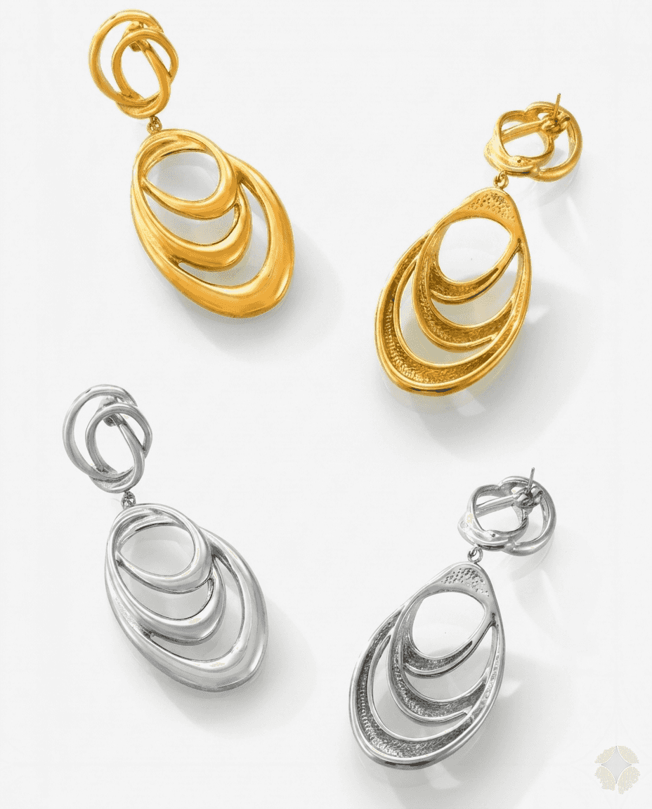 Minimalist Irregular Twisted Hoop Earrings
