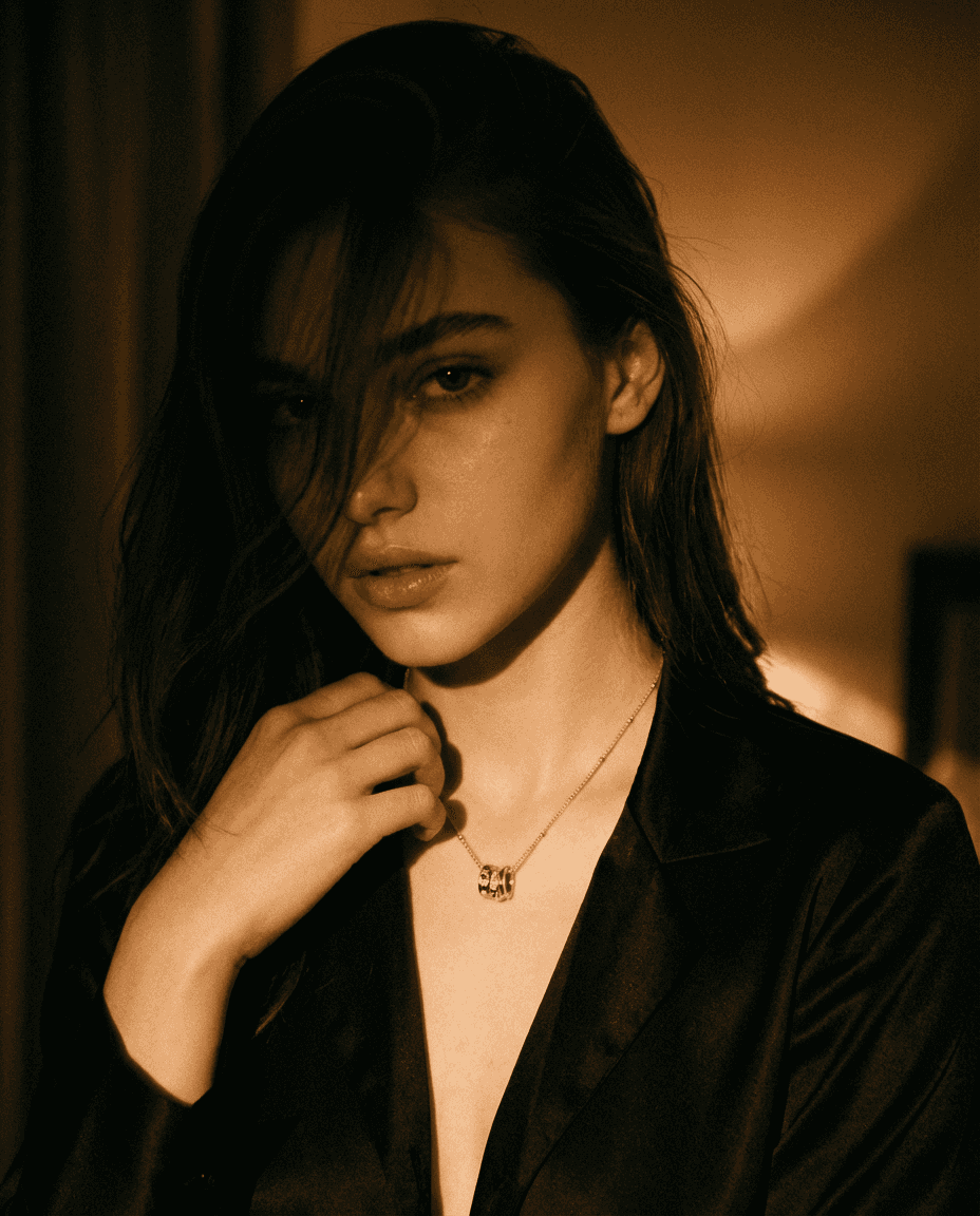 Elegant Interlocking Triple Ring Zircon Necklace