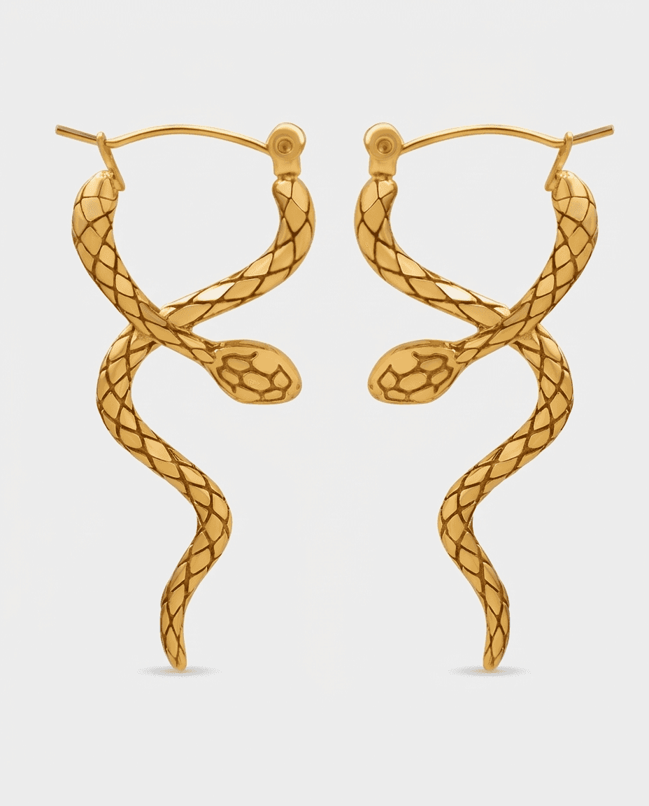 Vintage Wrap Around Serpent Earrings