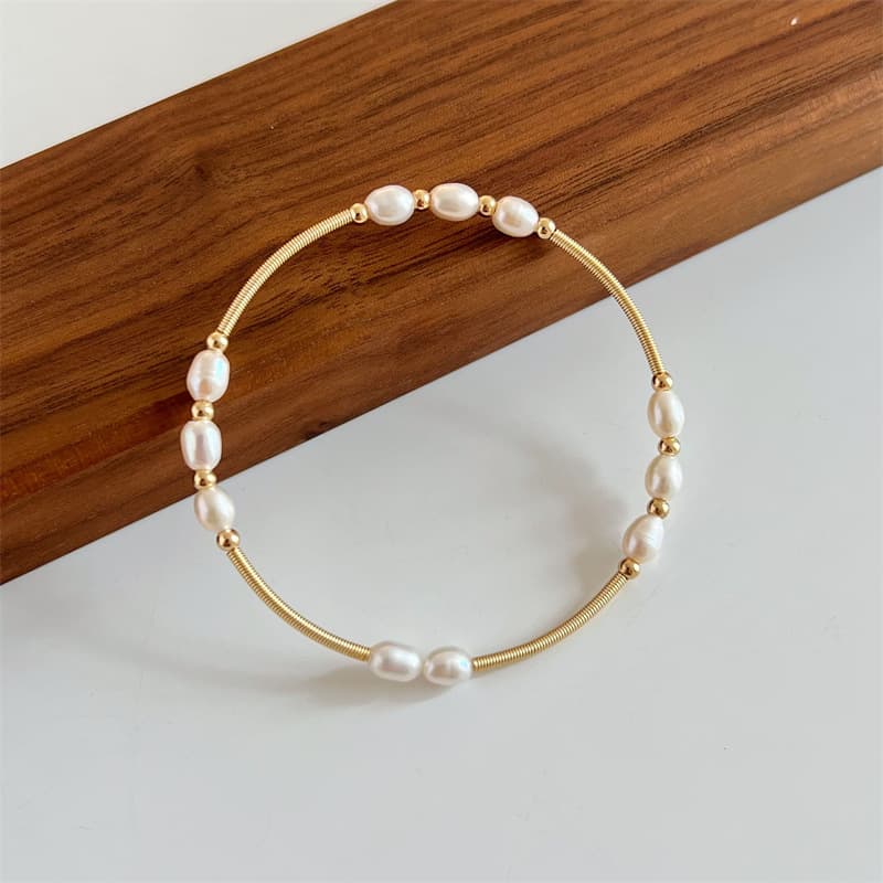 Delicate Handmade Freshwater Pearl Bracelet - Image 7
